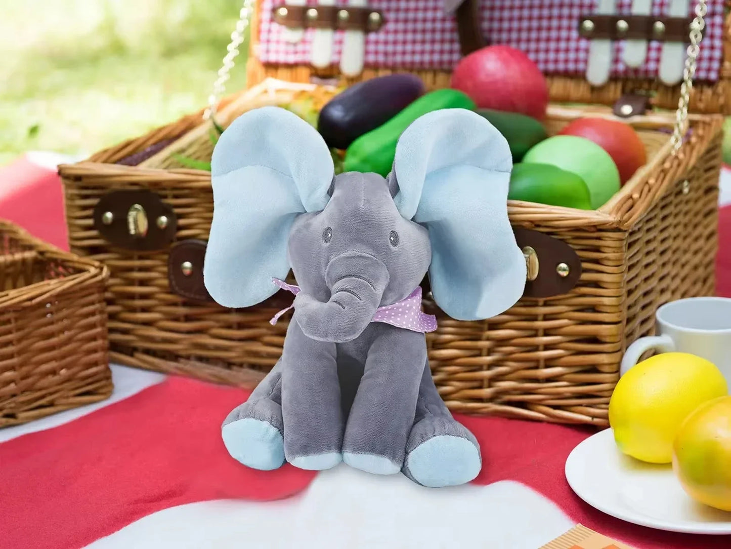 ππΆ Peekaboo Singing Elephant Toy Cuteness meets playtime magic! π΅ Sings & plays hide-and-seek πΆ Perfect for babies & toddlers π Adorable gift for endless giggles! ππ§Έπ