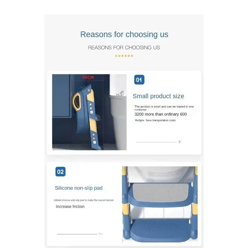 πΌπ½ Potty Time Just Got Easier β And Way More Fun! πβ¨ Say goodbye to potty training struggles with the New Stepped Childrenβs Toilet Training Ladder β the ultimate solution to help your little one go with confidence! π¦π§π