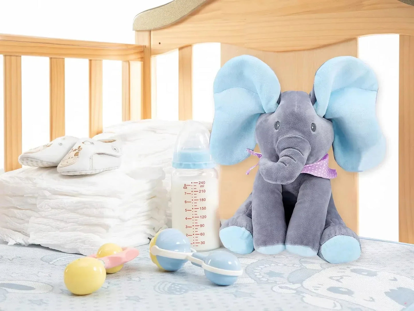 ππΆ Peekaboo Singing Elephant Toy Cuteness meets playtime magic! π΅ Sings & plays hide-and-seek πΆ Perfect for babies & toddlers π Adorable gift for endless giggles! ππ§Έπ