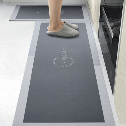 Multi-Use Non Slip Water Absorbing 2pc Kitchen/Bathroom Mat