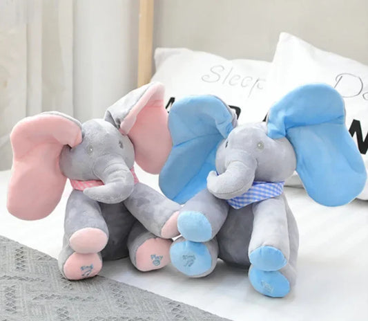 🐘🎶 Peekaboo Singing Elephant Toy Cuteness meets playtime magic! 🎵 Sings & plays hide-and-seek 👶 Perfect for babies & toddlers 🎁 Adorable gift for endless giggles! 💖🧸🎉