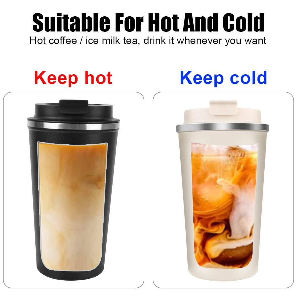 ☕💡 Smart Coffee Tumbler – 380ML / 510ML Sleek, smart & spill-proof! 🌡️ LED temp display 🧊 Keeps drinks hot or cold 🧵 Comes with portable rope for easy carry Perfect for travel, work, or daily sips! 🚶‍♂️🚗🔥