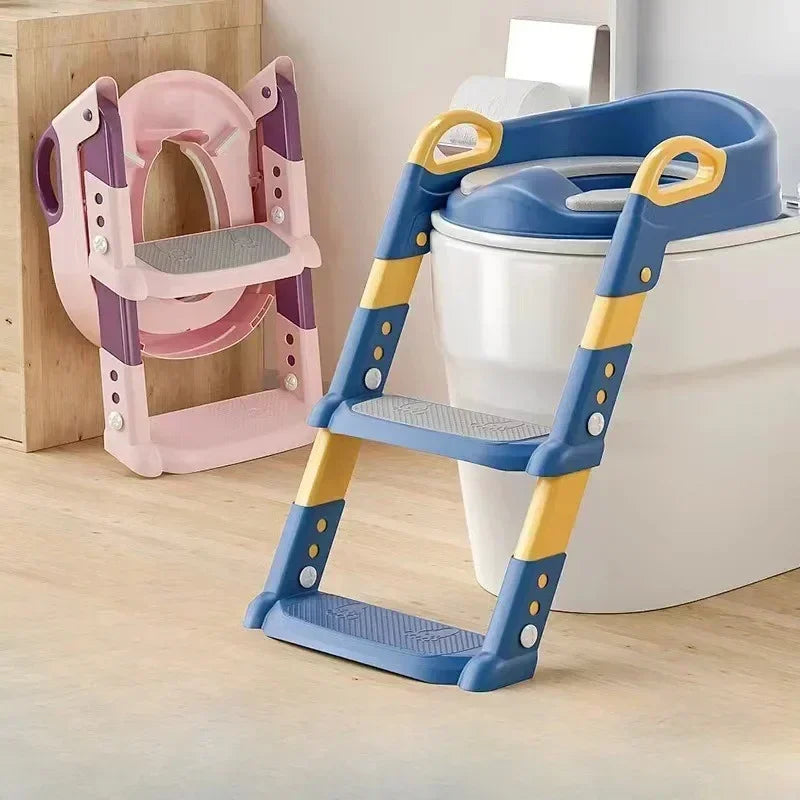 🚼🚽 Potty Time Just Got Easier – And Way More Fun! 🌈✨ Say goodbye to potty training struggles with the New Stepped Children’s Toilet Training Ladder – the ultimate solution to help your little one go with confidence! 👦👧🎉