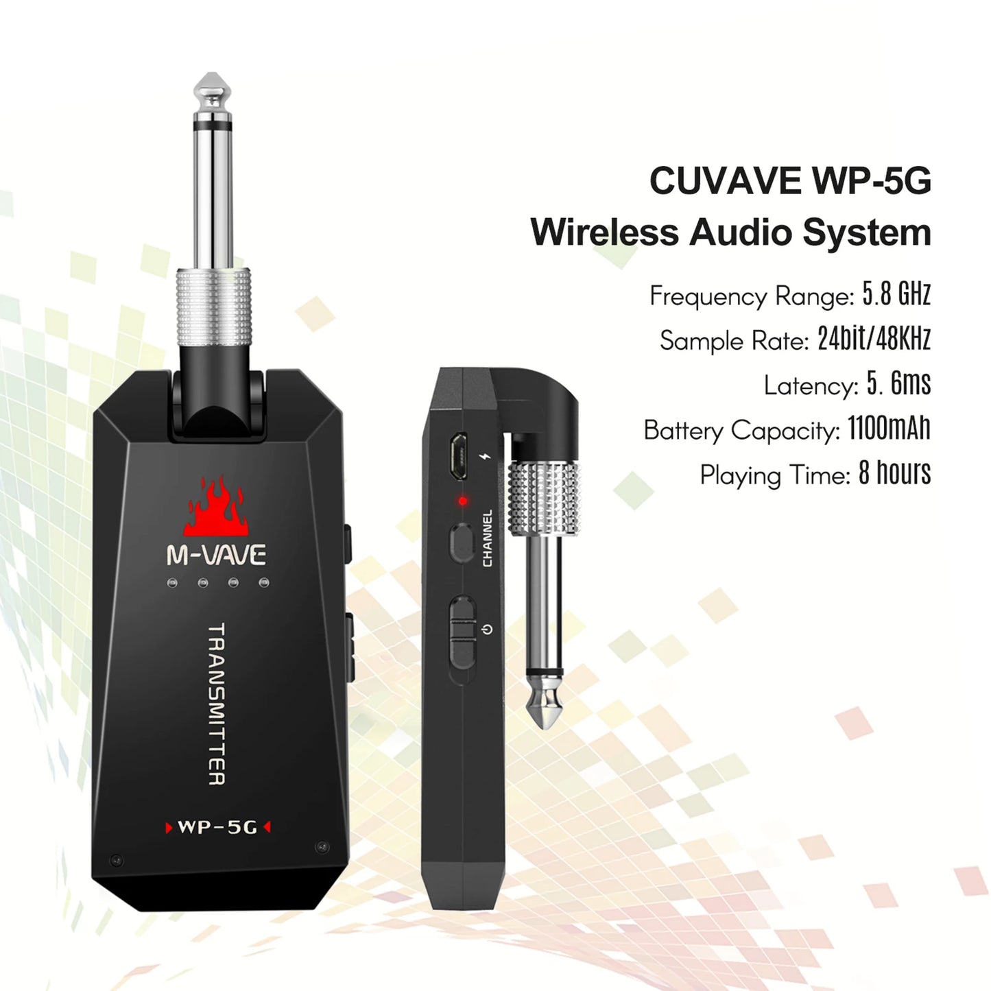 🎸⚡5G Wireless Guitar System Rock with zero limits! 🎶 5.8G fast & stable audio 🔋 Rechargeable & portable 🎛️ Includes Type-C cable Plug in, play loud, stay wireless! 🔥🎤🔌