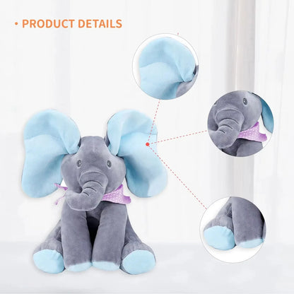 🐘🎶 Peekaboo Singing Elephant Toy Cuteness meets playtime magic! 🎵 Sings & plays hide-and-seek 👶 Perfect for babies & toddlers 🎁 Adorable gift for endless giggles! 💖🧸🎉