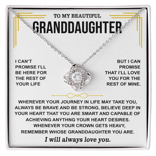 😍To My Beautiful Granddaughter | Love Knot Necklace😍