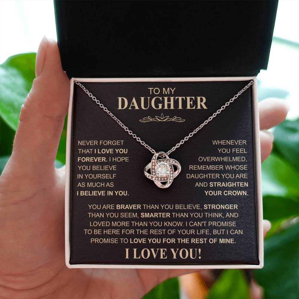 TO MY DAUGHTER | LOVE KNOT NECKLACE