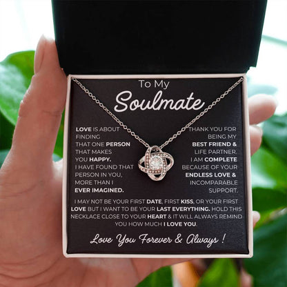 😭TO MY SOULMATE LOVE KNOT NECKLACE 😍
