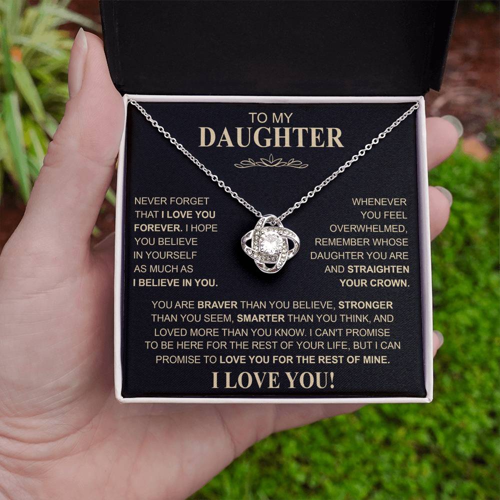 TO MY DAUGHTER | LOVE KNOT NECKLACE