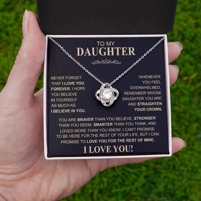 TO MY DAUGHTER | LOVE KNOT NECKLACE