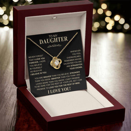 TO MY DAUGHTER | LOVE KNOT NECKLACE