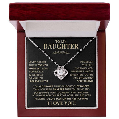 TO MY DAUGHTER | LOVE KNOT NECKLACE