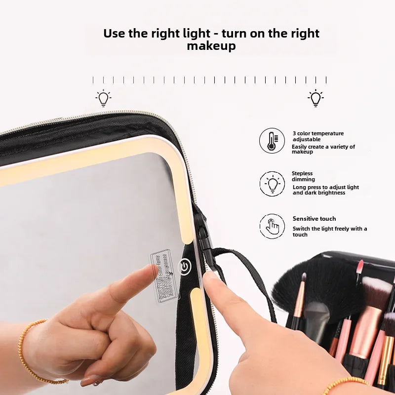 💄🧳 Glow & Go Travel Cosmetic Case – Effortless beauty on the move!