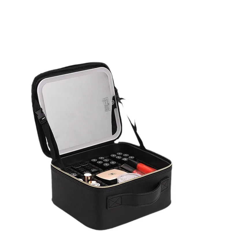 💄🧳 Glow & Go Travel Cosmetic Case – Effortless beauty on the move!