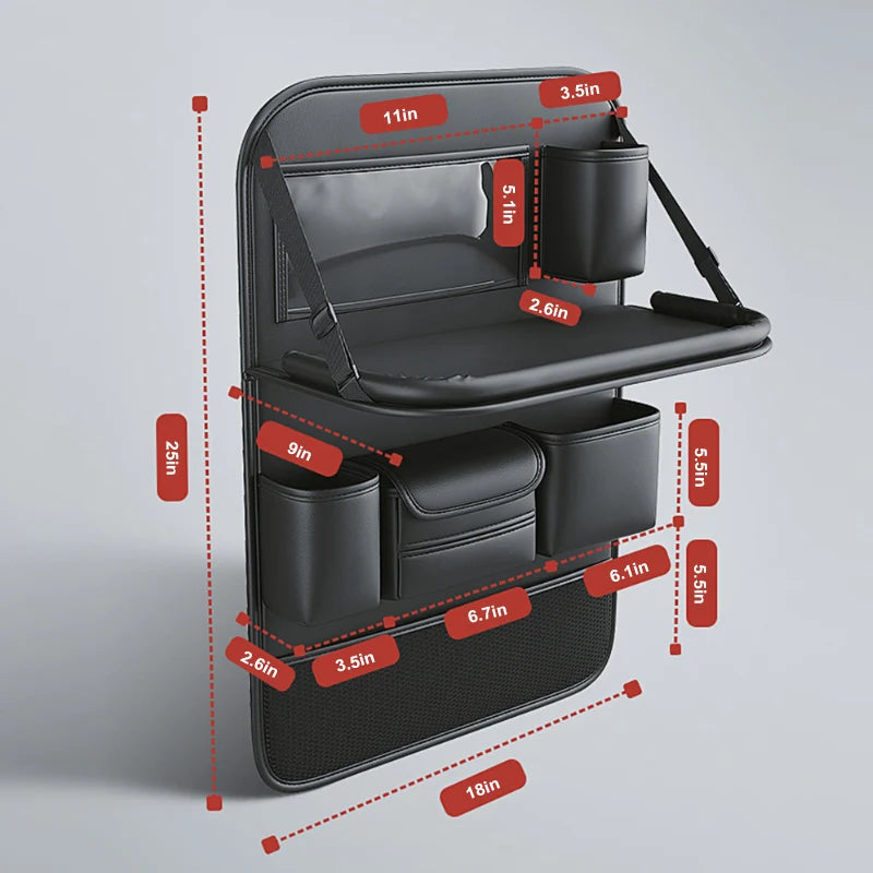 🚗✨ Ultimate Deluxe Car Seat Organizer – Keep Your Ride Clutter-Free! 📦🧼