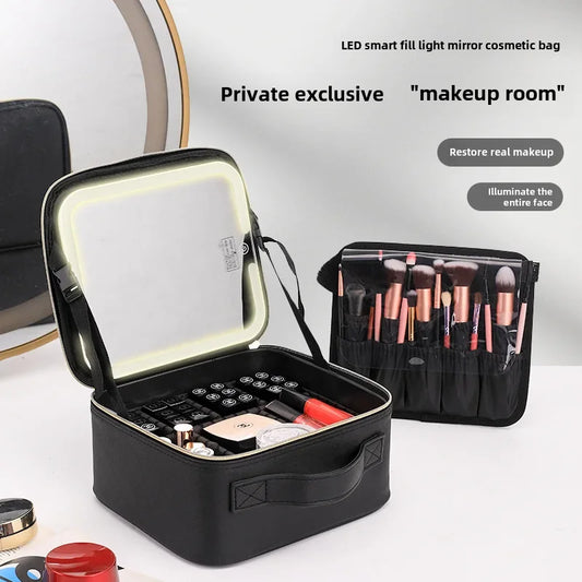 💄🧳 Glow & Go Travel Cosmetic Case – Effortless beauty on the move!