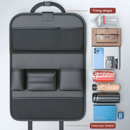 🚗✨ Ultimate Deluxe Car Seat Organizer – Keep Your Ride Clutter-Free! 📦🧼