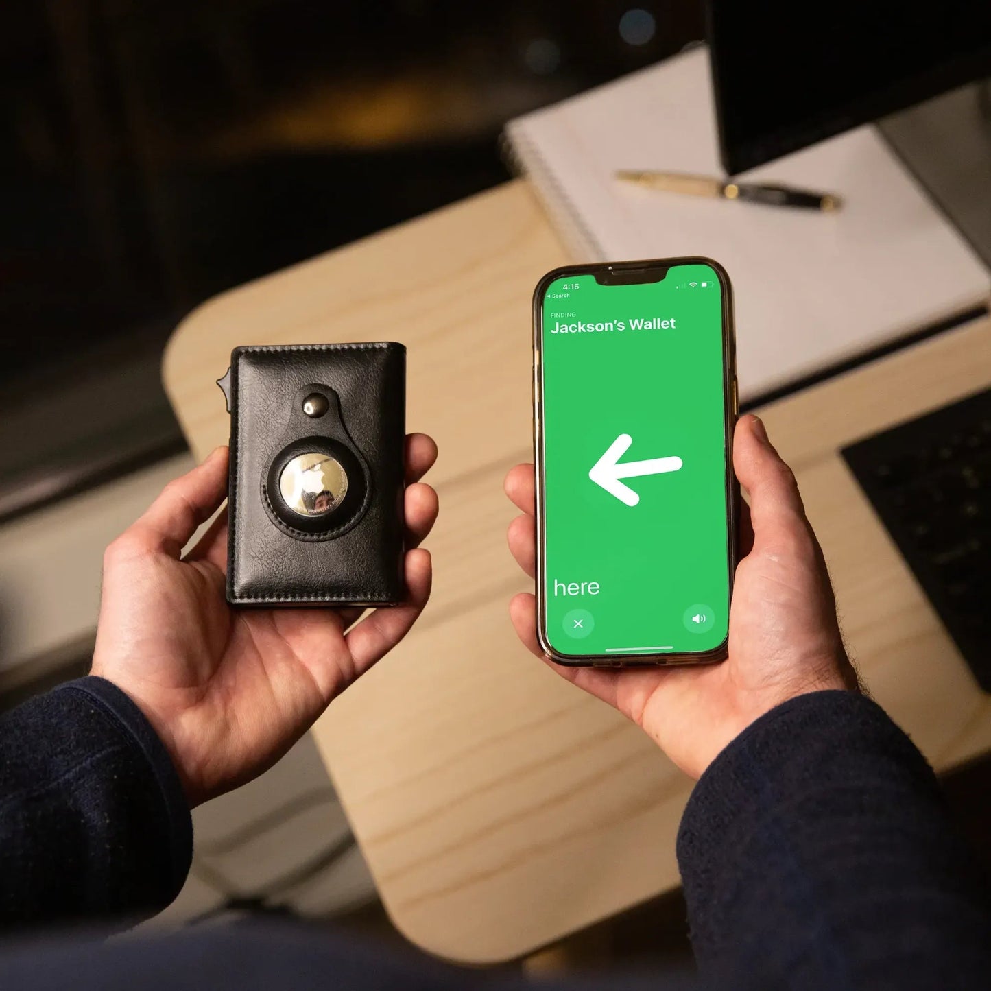 GPS-Enabled AirTag Wallet